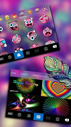 Galaxy Feather Keyboard Theme - عکس برنامه موبایلی اندروید