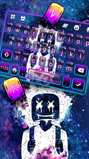 Galaxy Graffiti DJ Keyboard Theme - Image screenshot of android app