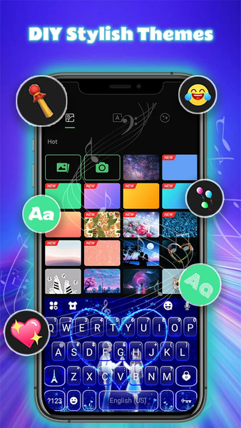 Galaxy Heart Panda Theme - عکس برنامه موبایلی اندروید