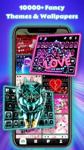 Galaxy Heart Panda Theme - عکس برنامه موبایلی اندروید