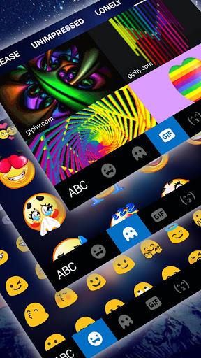 Galaxy Mountains Keyboard Theme - عکس برنامه موبایلی اندروید