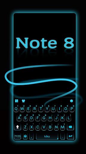 Keyboard theme for Galaxy Note8 - Image screenshot of android app