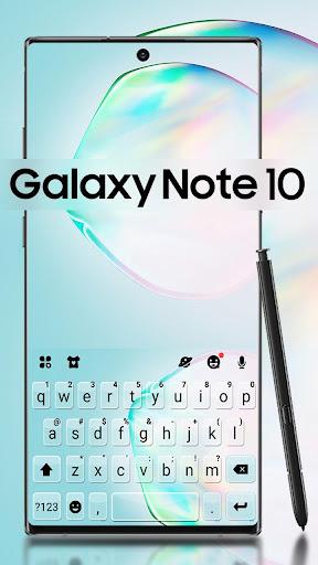 Galaxy Note 10 Keyboard Theme - عکس برنامه موبایلی اندروید