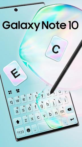 Galaxy Note 10 Keyboard Theme - Image screenshot of android app