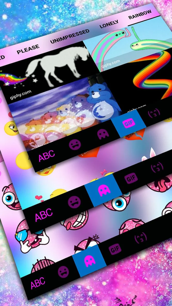 Galaxy Owl Keyboard Theme - Image screenshot of android app
