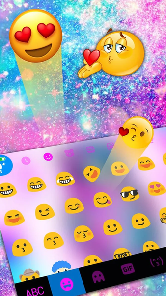 Galaxy Owl Keyboard Theme - Image screenshot of android app