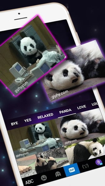 Galaxy Purple Flower Keyboard Theme - Image screenshot of android app