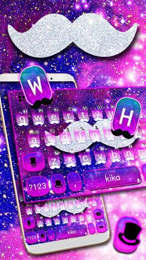 Galaxy Silver Beard Keyboard Theme - عکس برنامه موبایلی اندروید