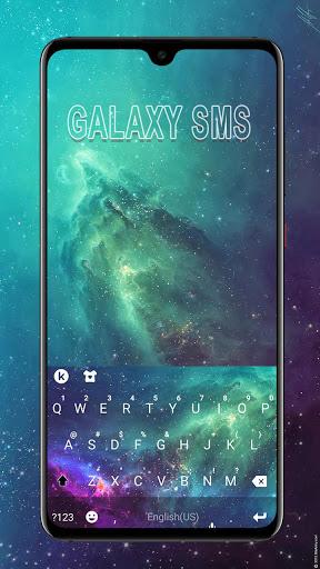 Galaxy Sms Keyboard Theme - Image screenshot of android app