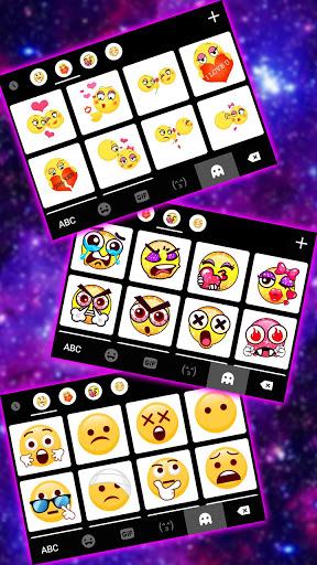 Galaxy Space Keyboard Background - عکس برنامه موبایلی اندروید