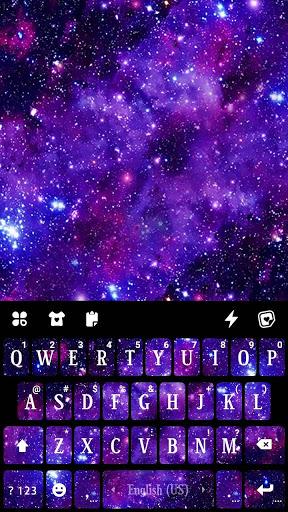 Galaxy Space Keyboard Background - عکس برنامه موبایلی اندروید