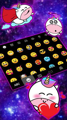 Galaxy Space Keyboard Background - عکس برنامه موبایلی اندروید