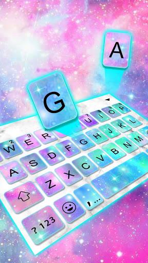 Galaxy Sparkle Keyboard Theme - عکس برنامه موبایلی اندروید