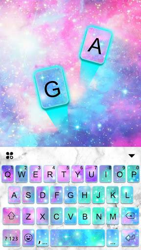Galaxy Sparkle Keyboard Theme - عکس برنامه موبایلی اندروید