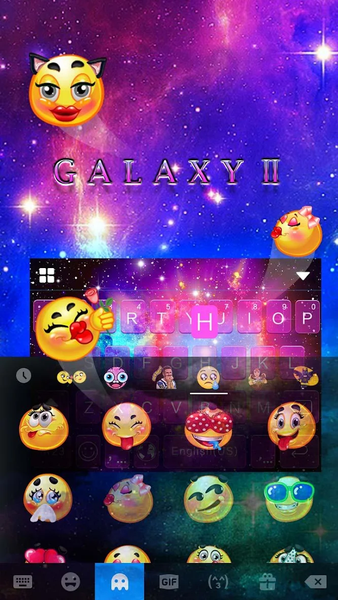 Galaxy Starry Keyboard Backgro - عکس برنامه موبایلی اندروید