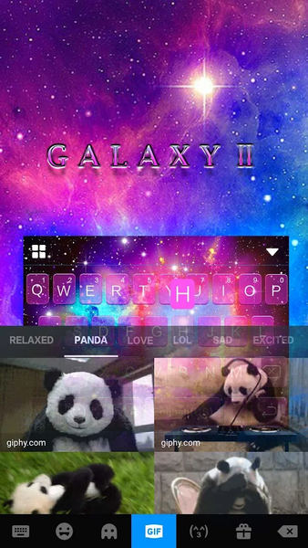 Galaxy Starry Keyboard Backgro - عکس برنامه موبایلی اندروید