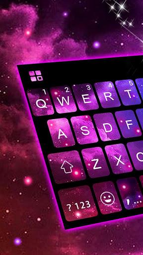 Galaxy 3d Hologram Keyboard Theme - Image screenshot of android app