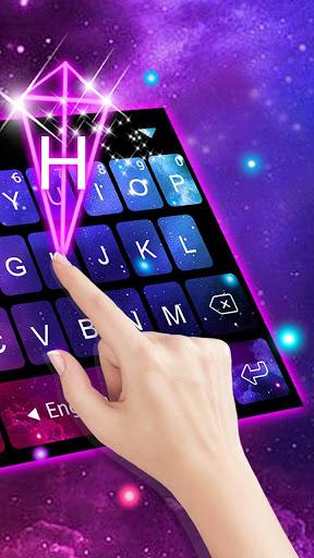 Galaxy 3d Hologram Keyboard Theme - عکس برنامه موبایلی اندروید