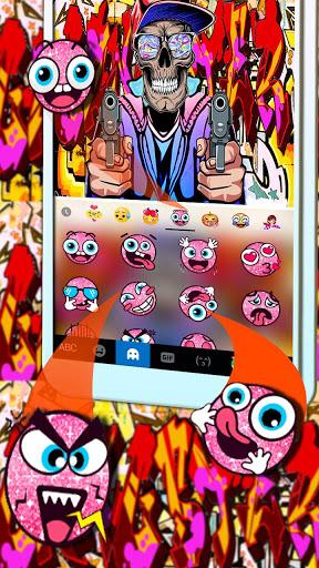 Gangster Graffiti Keyboard Theme - عکس برنامه موبایلی اندروید