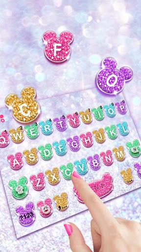 Girly Glitter Minny Keyboard T - Image screenshot of android app