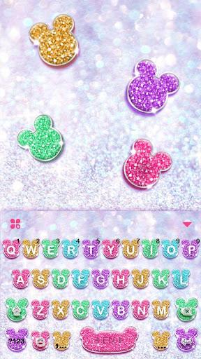 Girly Glitter Minny Keyboard T - Image screenshot of android app