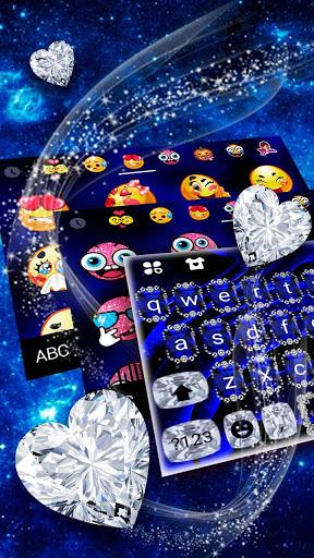 Glamour Velvet Diamond Luxury Keyboard Theme - عکس برنامه موبایلی اندروید
