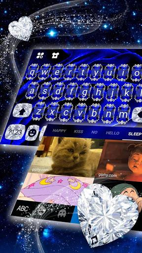Glamour Velvet Diamond Luxury Keyboard Theme - عکس برنامه موبایلی اندروید