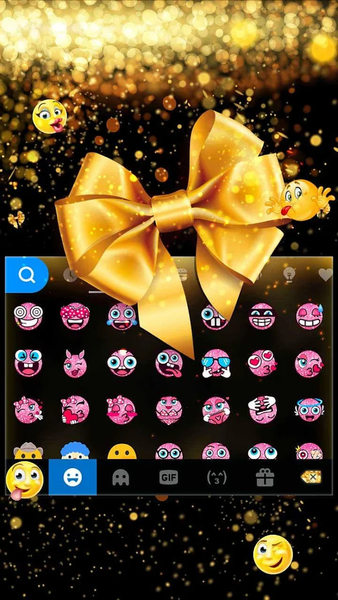 Luxury Bowknot Keyboard Theme - Image screenshot of android app