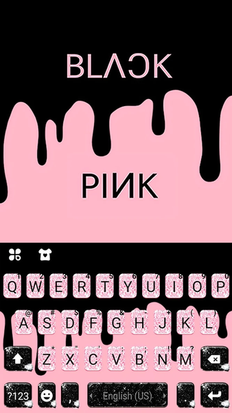 Glitter Black Pink Keyboard Ba - عکس برنامه موبایلی اندروید