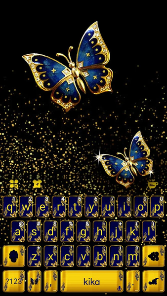 Glitter Butterfly Theme - Image screenshot of android app