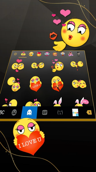 Gold Black Luxury Keyboard Theme - عکس برنامه موبایلی اندروید