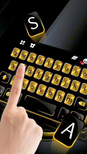 Gold Metal Business Keyboard T - Image screenshot of android app