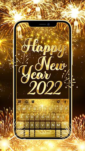 Gold 2022 New Year Theme - Image screenshot of android app