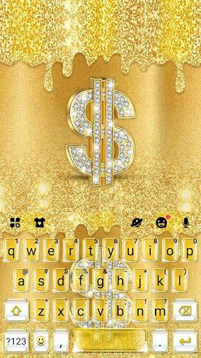 Golden Dollar Drops Keyboard T - Image screenshot of android app