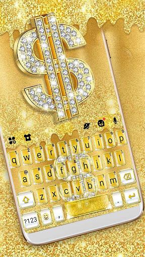 Golden Dollar Drops Keyboard T - Image screenshot of android app