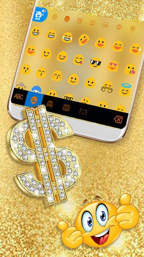 Golden Dollar Drops Keyboard T - Image screenshot of android app
