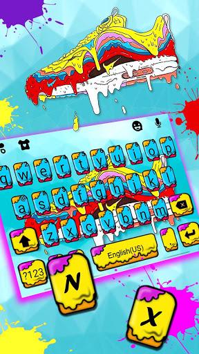 Graffiti Sneaker Lover Keyboard Theme - Image screenshot of android app