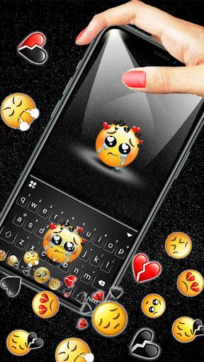 Gravity Sad Emojis Theme - Image screenshot of android app