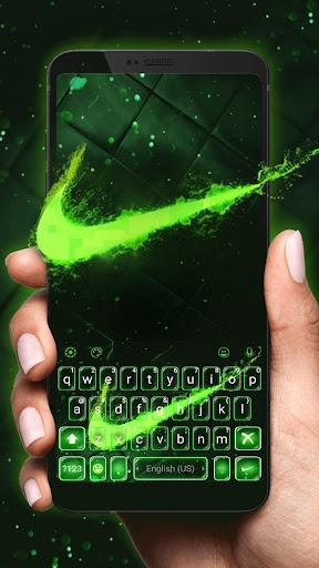 Green Neon Check Theme - Image screenshot of android app