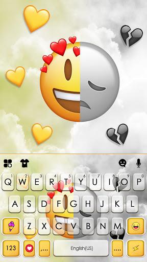 Happy Sad Emoji Keyboard Background - Image screenshot of android app