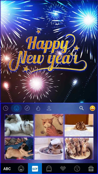 Happy New Year Kika Keyboard - Image screenshot of android app