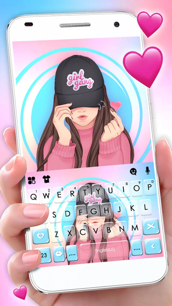 Heart Swag Girl Theme - Image screenshot of android app