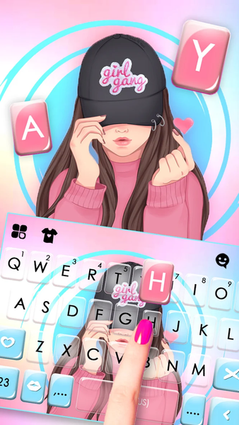 Heart Swag Girl Theme - Image screenshot of android app