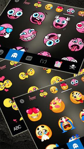 Hipster Music Skull Keyboard Theme - Image screenshot of android app