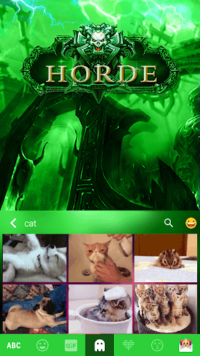 Horde Keyboard Theme - Image screenshot of android app
