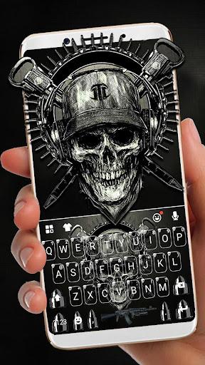 Horror Guns Skull Warrior Keyboard - عکس برنامه موبایلی اندروید