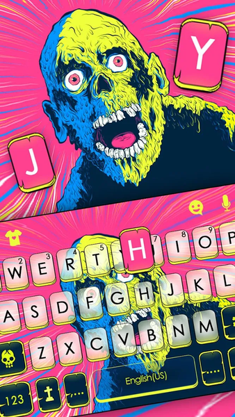 Horror Swamp Monster Keyboard Theme - Image screenshot of android app