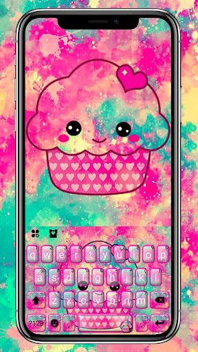 Tasty Cupcake Keyboard Theme - Image screenshot of android app