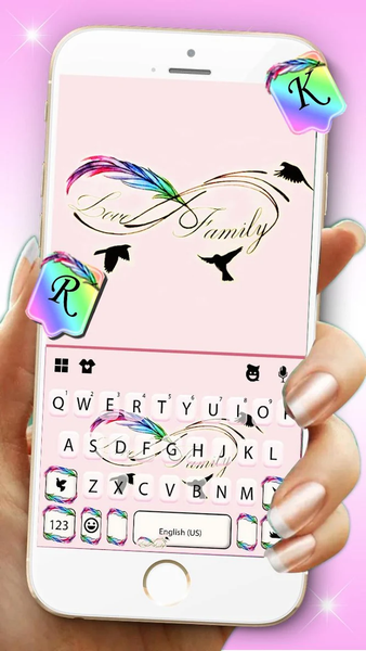 Infinity Feather Keyboard Theme - Image screenshot of android app