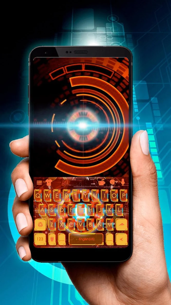 Iron Tech Keyboard Theme - Image screenshot of android app